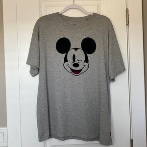 Levi’s X Disney Flocked Velvet Winking Mickey Mouse Men’s T shirt